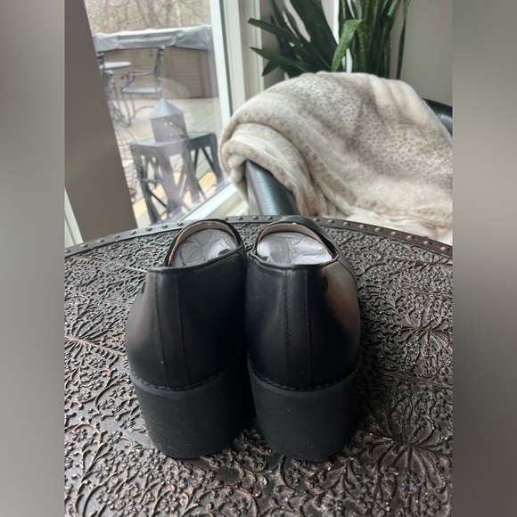 NEW VIONIC WILLA WEDGE SHOES IN BLACK LEATHER 11 - Picture 9 of 10